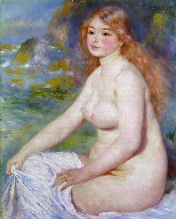 Blonde Bather Auguste Renoir Artwork On Useum