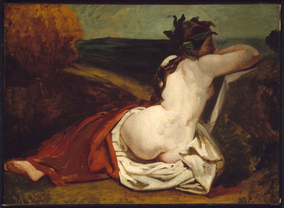 Reclining Nude Gustave Courbet Artwork On Useum