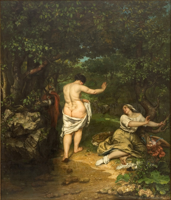 The Bathers Gustave Courbet Artwork On Useum