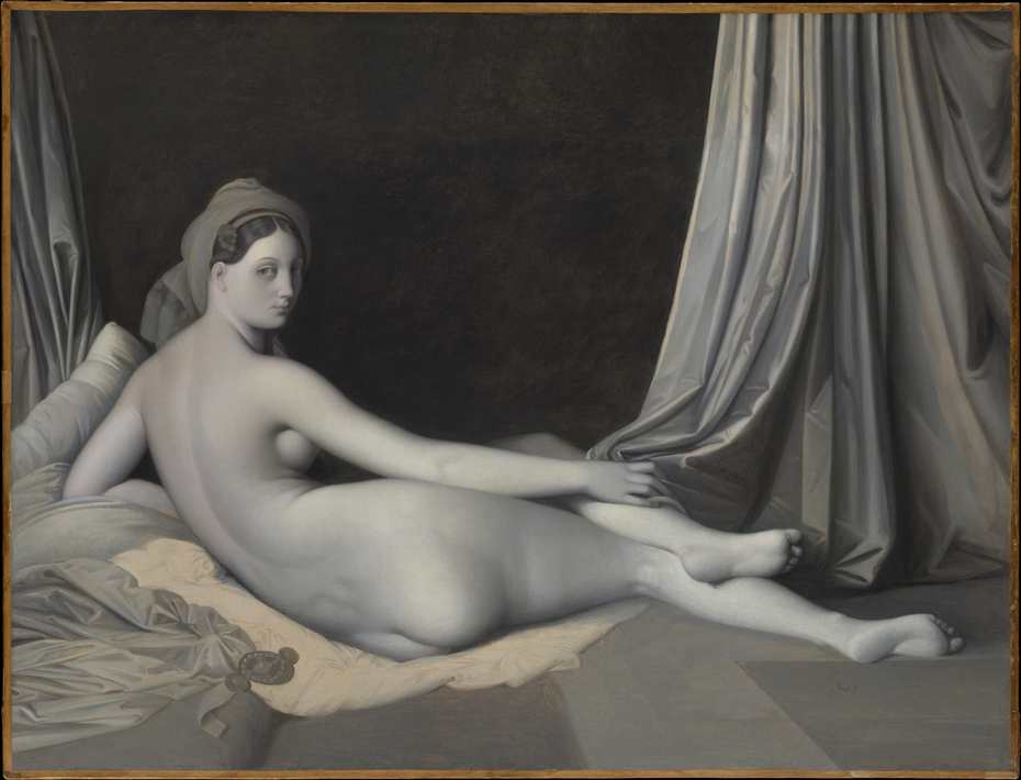 Odalisque In Grisaille By Jean Auguste Dominique Ingres USEUM