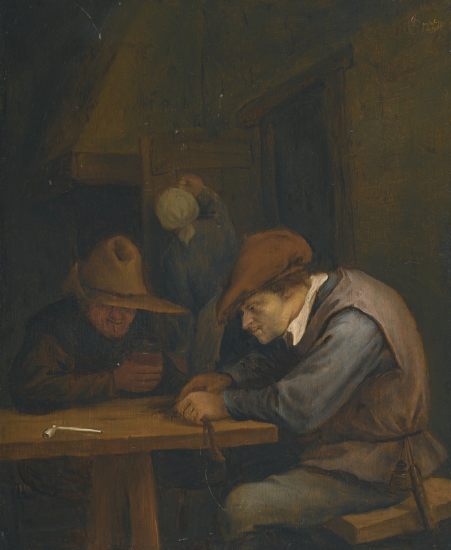 Two Peasants In An Inn Jan Steen Artwork On Useum