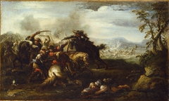 A Battle Scene by Jacques Courtois
