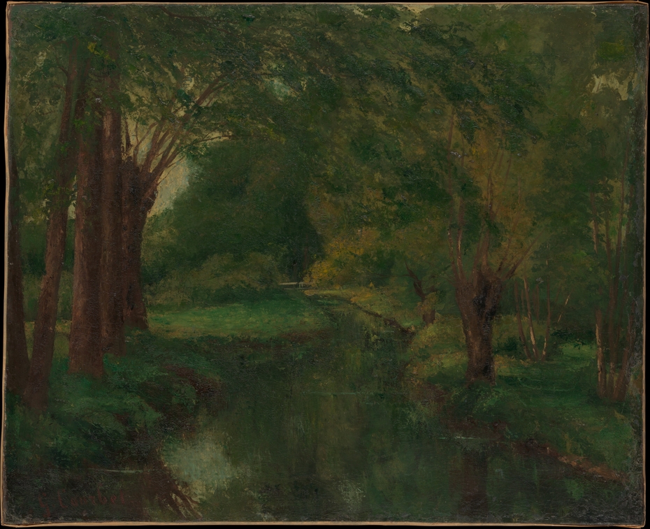 A Brook in a Clearing (possibly "Brook, Valley of Fontcouverte; Study")