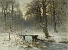 A January Evening in the Woods of The Hague by Louis Apol