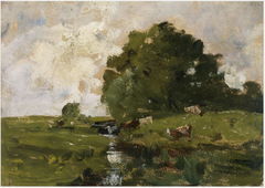 A Stream in Pasture Land by Nathaniel Hone the Younger