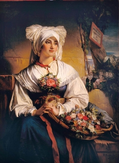 A Trieste flower girl