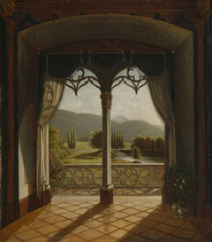 A View from the Window of the Duke's Drawing-Room at Reinhardsbrunn by Percy Carpenter