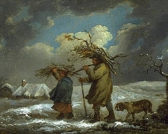 A Wintry Landscape by George Morland