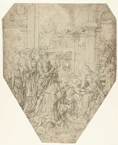 Aanbidding der koningen by Jacob Cornelisz van Oostsanen