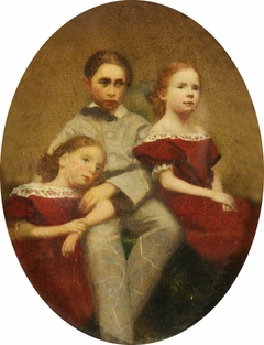 Alice Mary Darby, later Mrs Francis Alexander Wolryche-Whitmore (1852-1931), her Brother Alfred Darby and her Sister Lucy Darby as Children by Anonymous