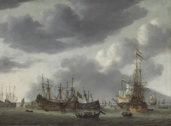 Amsterdam Harbor Scene by Reinier Nooms