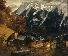 An Alpine Scene by Gustave Courbet