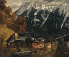 An Alpine Scene by Gustave Courbet