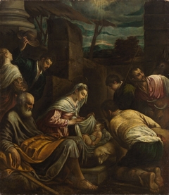 Anbetung der Hirten by Girolamo da Ponte