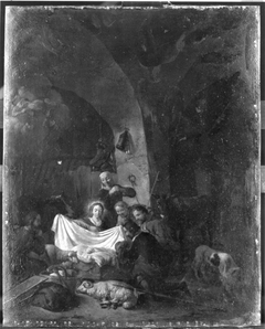 Anbetung der Hirten (Nachfolger) by Rembrandt