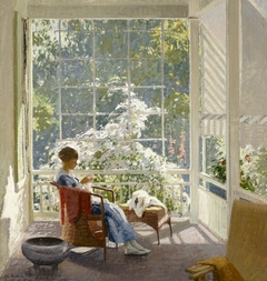 At the End of the Porch by John Sharman