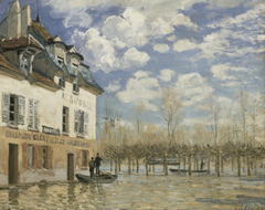 Boat in the Flood at Port-Marly by Alfred Sisley