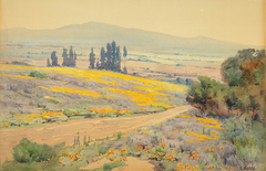 California Spring Landscape by Elmer Wachtel