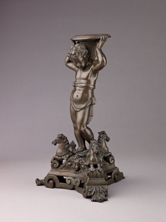 Candlestick in the form of a Putto by Anonymous