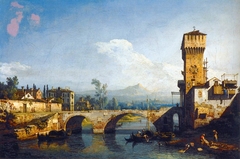 Capriccio with a River and Bridge