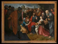 Christus zegent de kinderen by Ambrosius Francken I