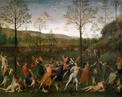Combat of Love and Chastity by Pietro Perugino