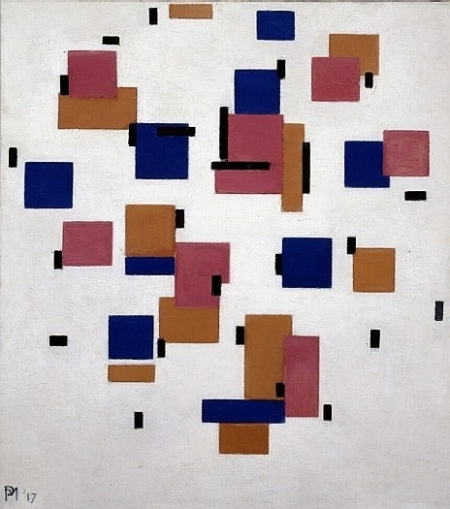 "Composition In Color B" Piet Mondrian - Artwork On USEUM