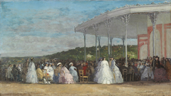 Concert at the Casino of Deauville by Eugène Boudin