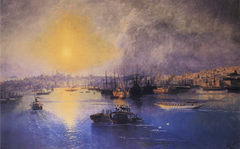 Constantinople Sunset by Ivan Ayvazovsky