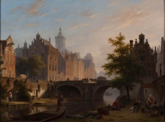 De Oude Gracht in Utrecht by Bartholomeus van Hove