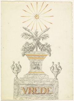 Decoratie op de Herengracht bij de Amstel, 1816 by Unknown Artist