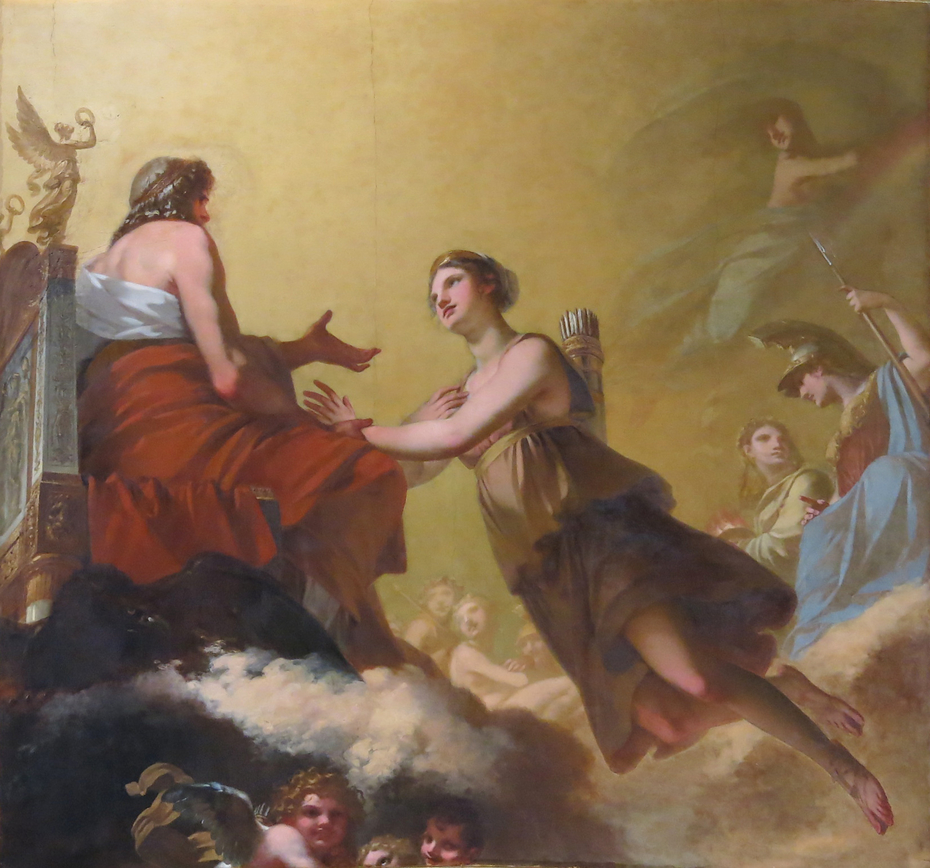 Diana begs Jupiter not to subject her to the hymen
