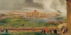 Die Feldmesse am äußeren Burgplatz am 13. April 1826