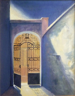 Gate in Tripodon street - Πόρτα στη οδό Τριπόδων by Τέτη Γιαννάκου