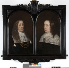Dubbelportret van Rutger van den Boetzelaer (ca.1578-1668) en zijn echtgenote Batina van Loen by Anonymous