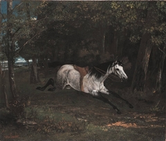 Durchgehendes Pferd by Gustave Courbet
