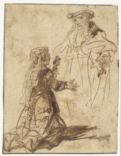 Eliza en de Sunamitische vrouw by Ferdinand Bol