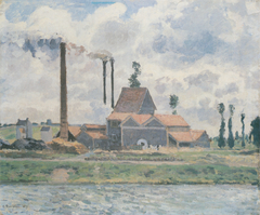Factory at Saint-Ouen-l'Aumône by Camille Pissarro