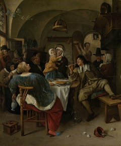 Family scene by Jan Havicksz. Steen