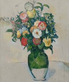 Fleurs dans un pot d'olives by Paul Cézanne