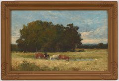 Four Cows in a Meadow by Edward Mitchell Bannister