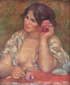 Gabrielle à la rose by Auguste Renoir