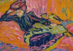 Girl on a Divan by Ernst Ludwig Kirchner