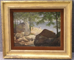 Glimpse of Long Island Sound from Larchmont Manor, New York by William Wallace Scott