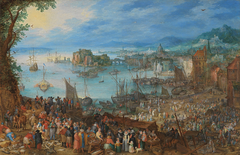 Great Fish Market by Jan Brueghel the Elder