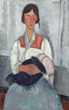 Gypsy Woman with Baby by Amedeo Modigliani