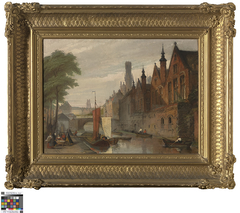 Het Brugse Vrije vanop de Steenhouwersdijk by Eduard Wallays