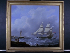 Het fregatschip 'Helena Christina' by Martinus Schouman