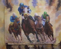 Horse racing by Katerina Vlahou