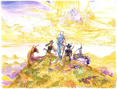 Illusory Castle - Final Fantasy III by Yoshitaka Amano